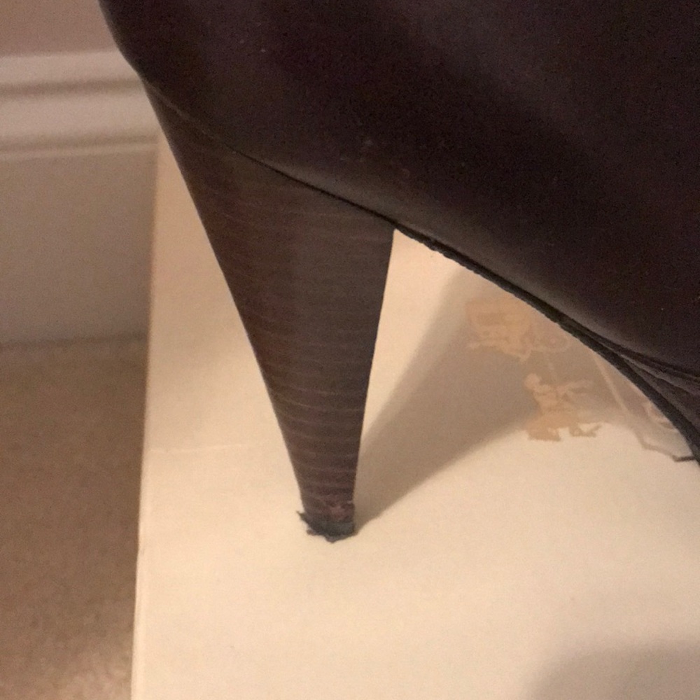 Coach Aliza Brown Leather Short Boots - Picture 5 of 10